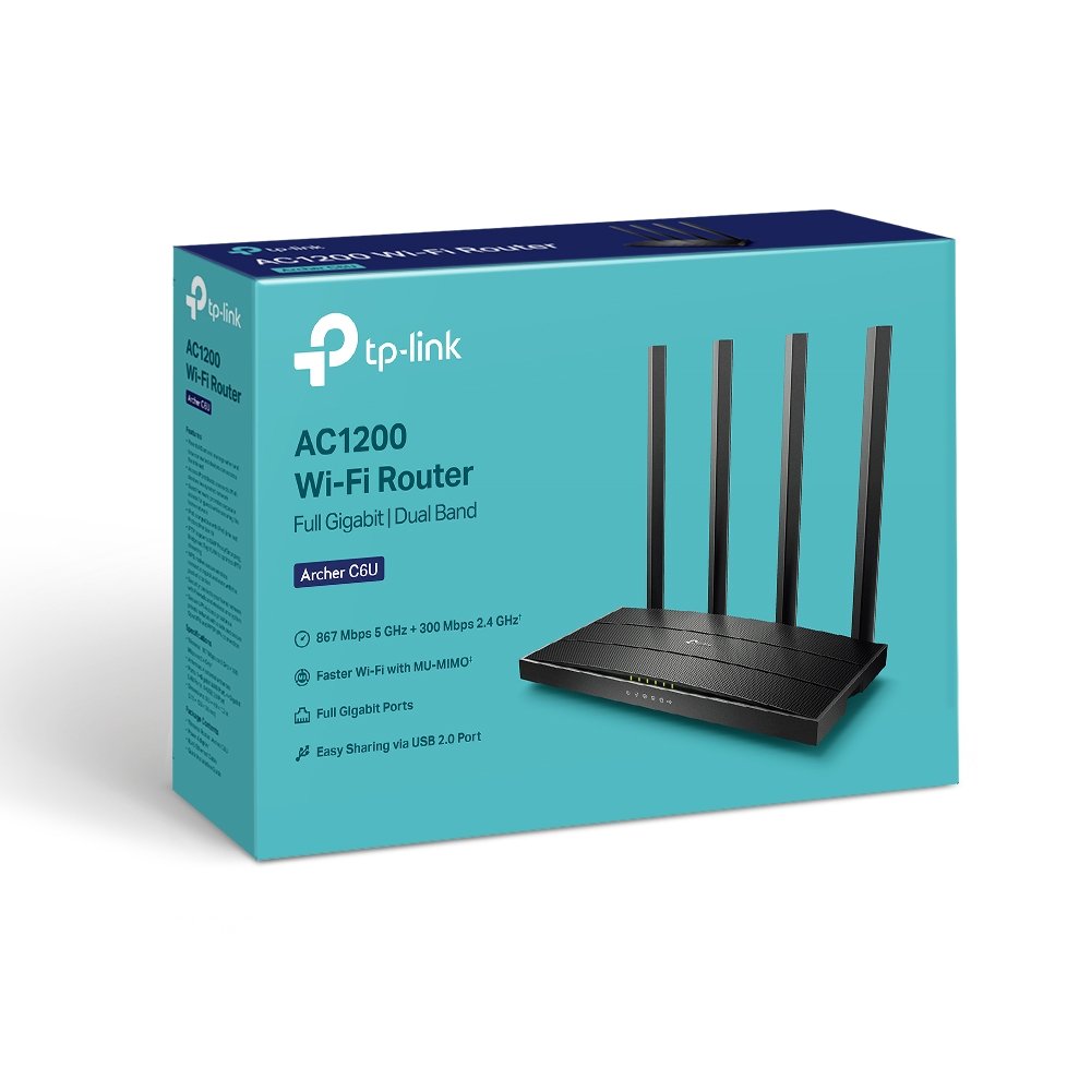 Router Wifi Gigabit Ac1200 Dualband C6U